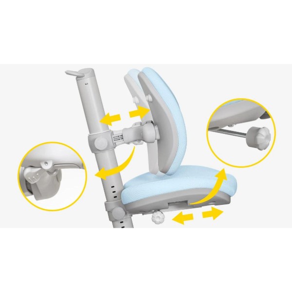 Фото - Крісло дитяче Mealux Ortoback Duo Plus Blue (Y-510 KBL Plus)